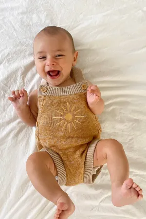 SUNNY DREAMS KNIT OVERALLS / MUSTARD