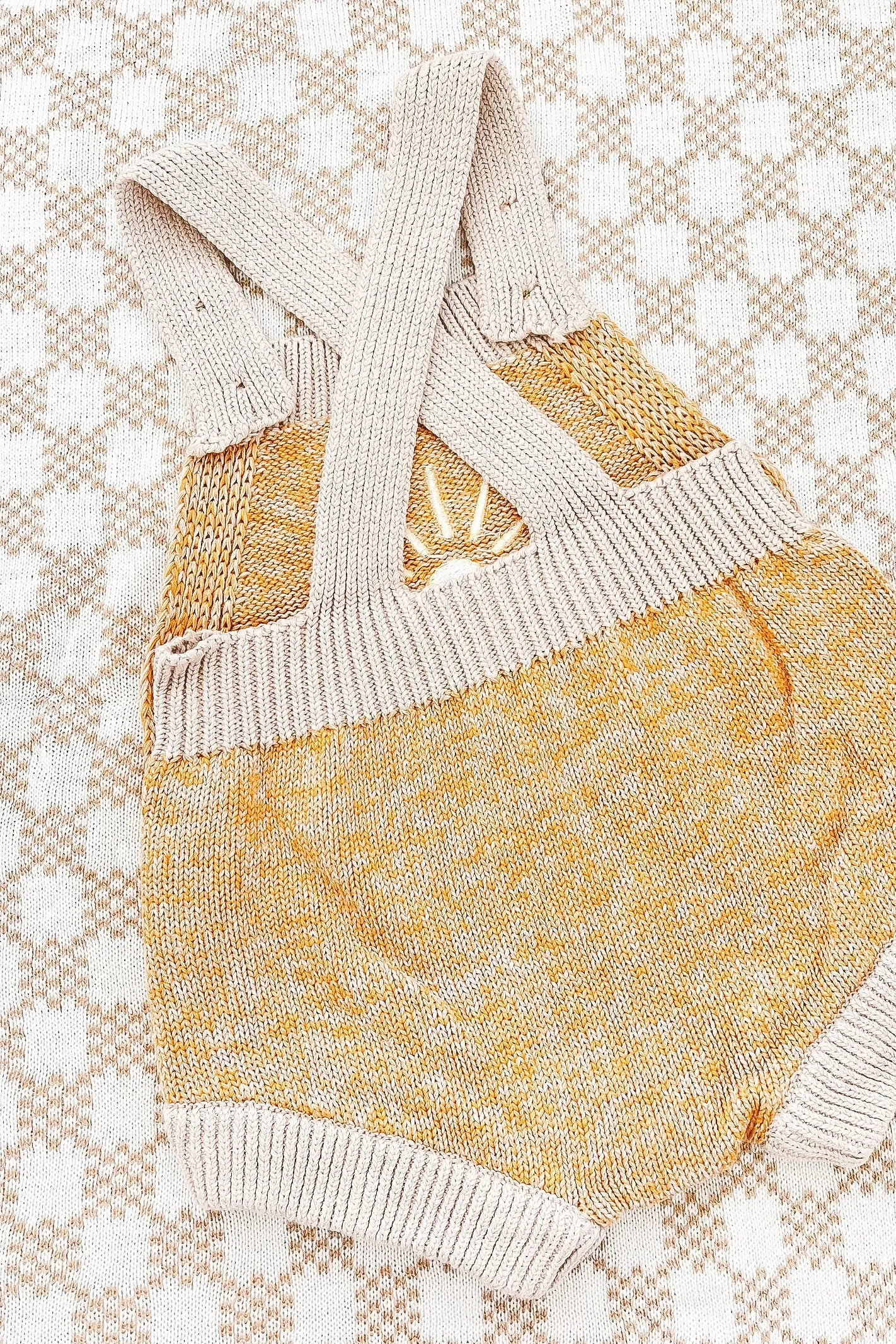 SUNNY DREAMS KNIT OVERALLS / MUSTARD