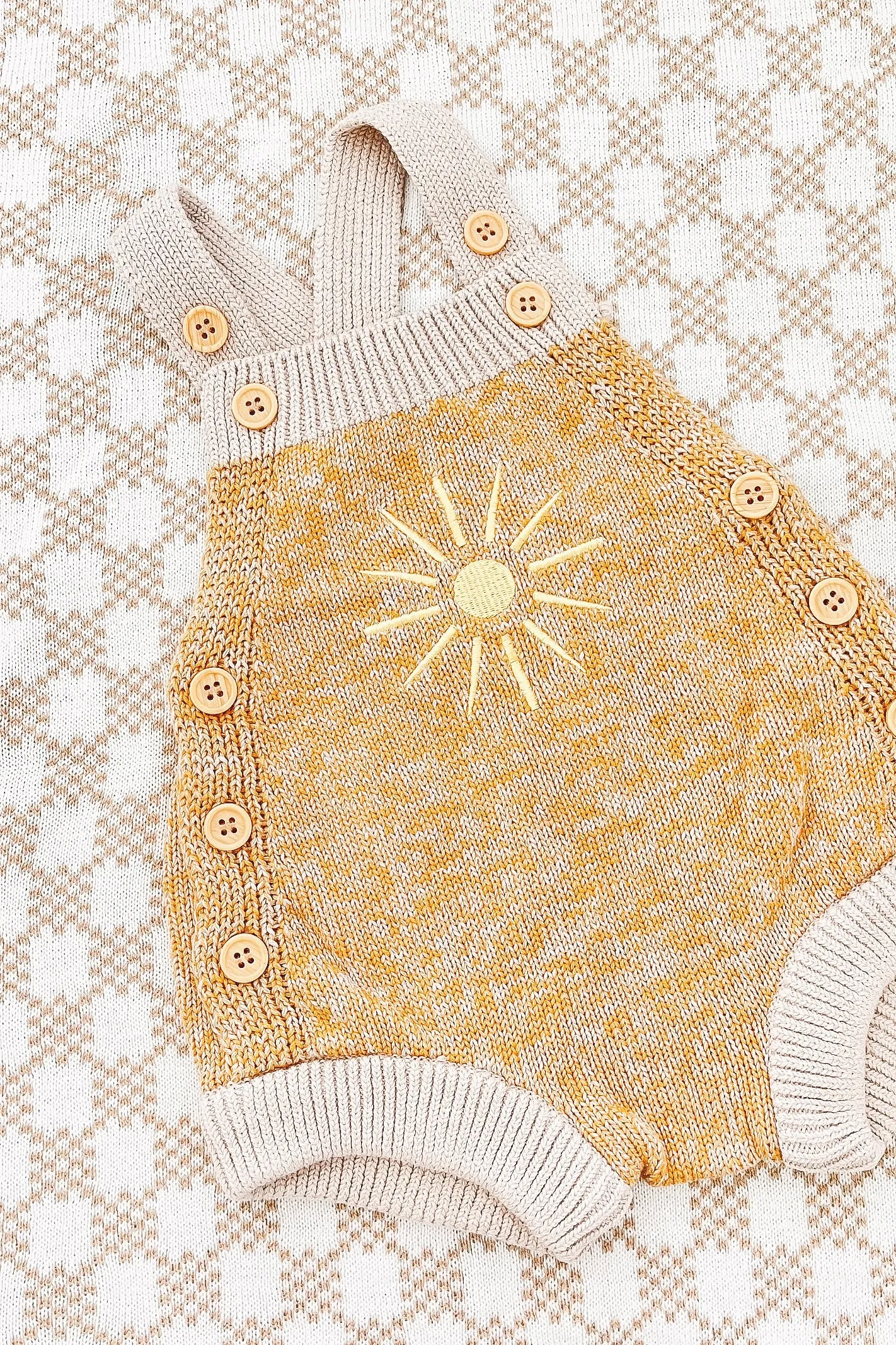 SUNNY DREAMS KNIT OVERALLS / MUSTARD