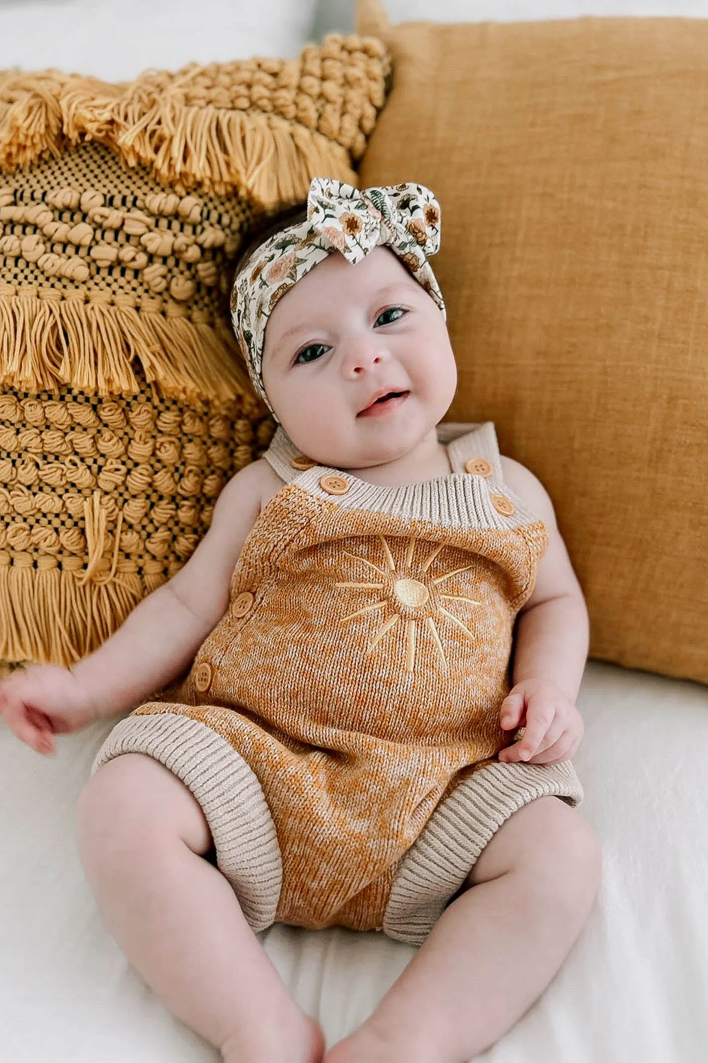 SUNNY DREAMS KNIT OVERALLS / MUSTARD