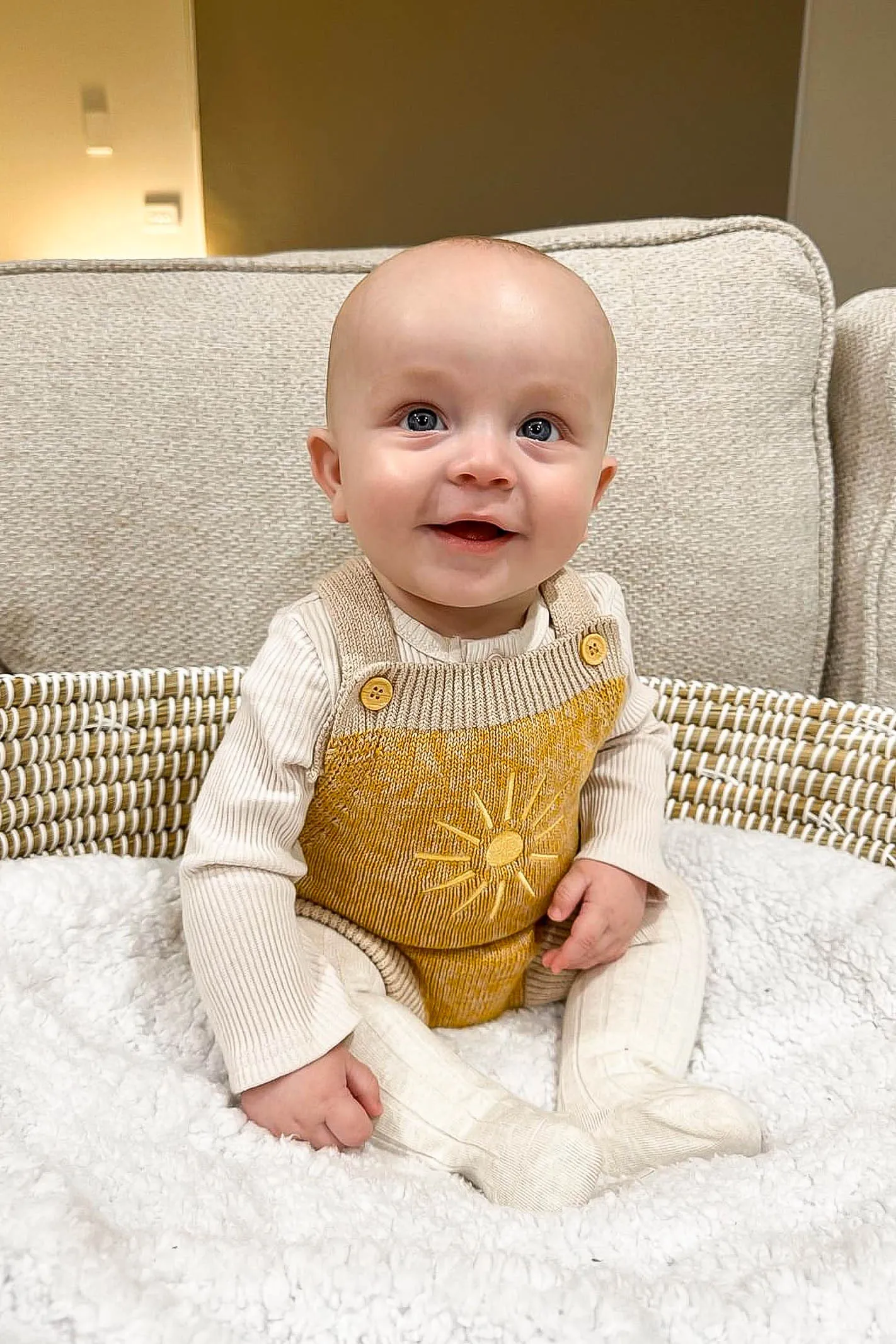 SUNNY DREAMS KNIT OVERALLS / MUSTARD