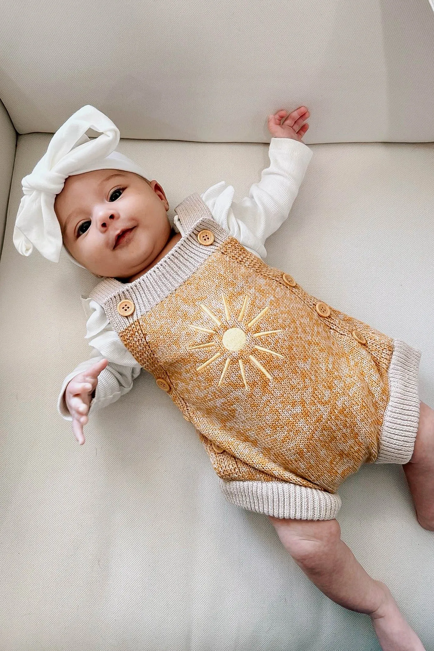 SUNNY DREAMS KNIT OVERALLS / MUSTARD