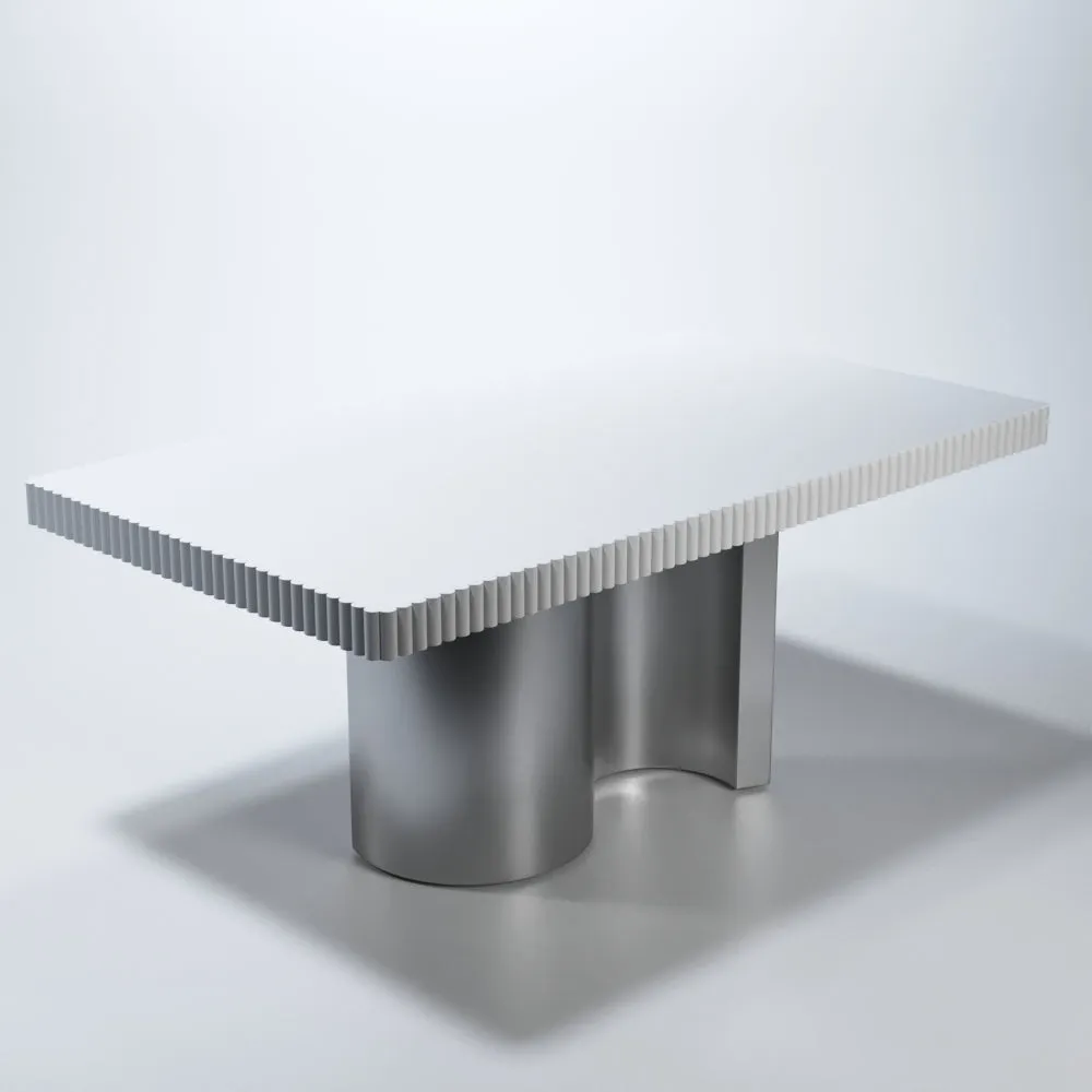 Wave Dining White Set