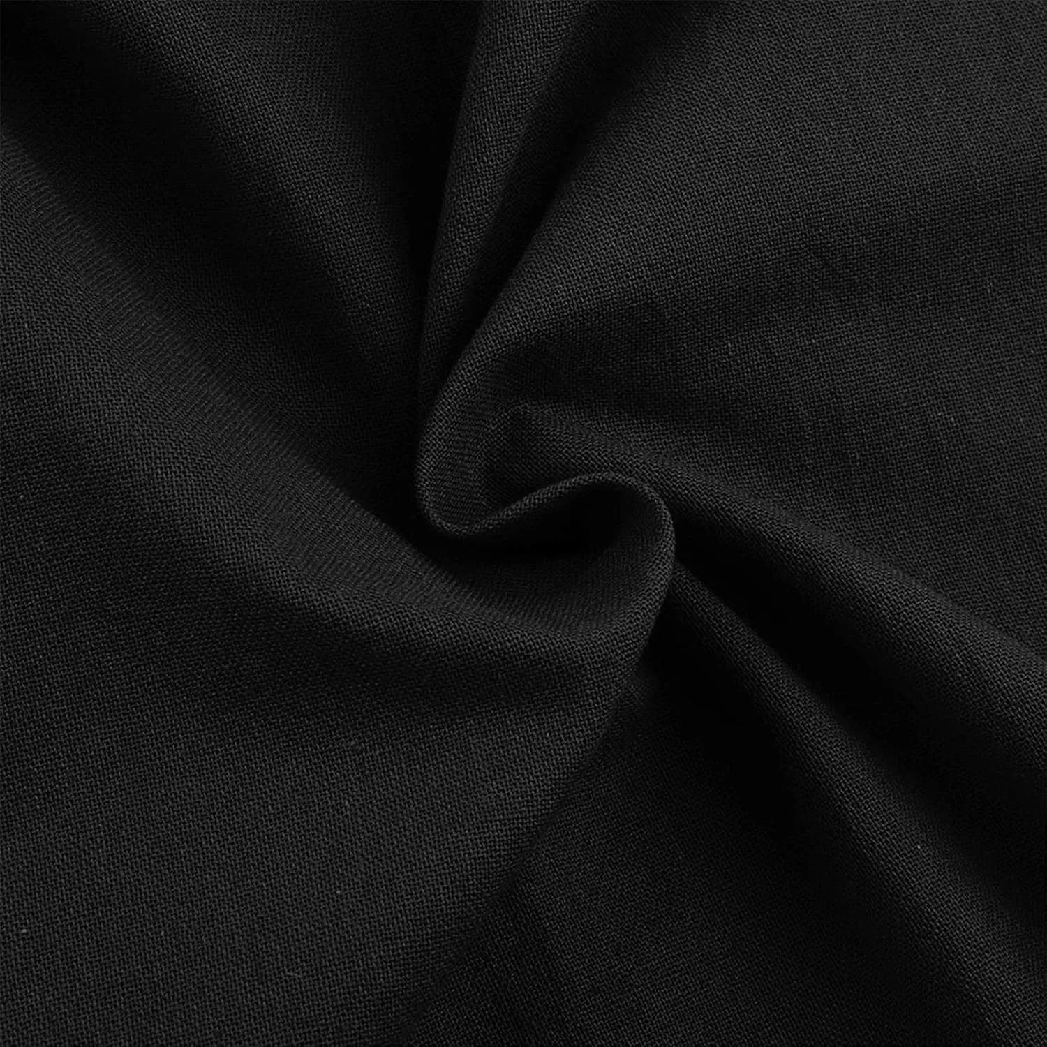 Womens Capri Pants Cotton Linen Cropped Trousers Summer Wide Leg Drawstring High Waist Palazzo Pants with Pockets
